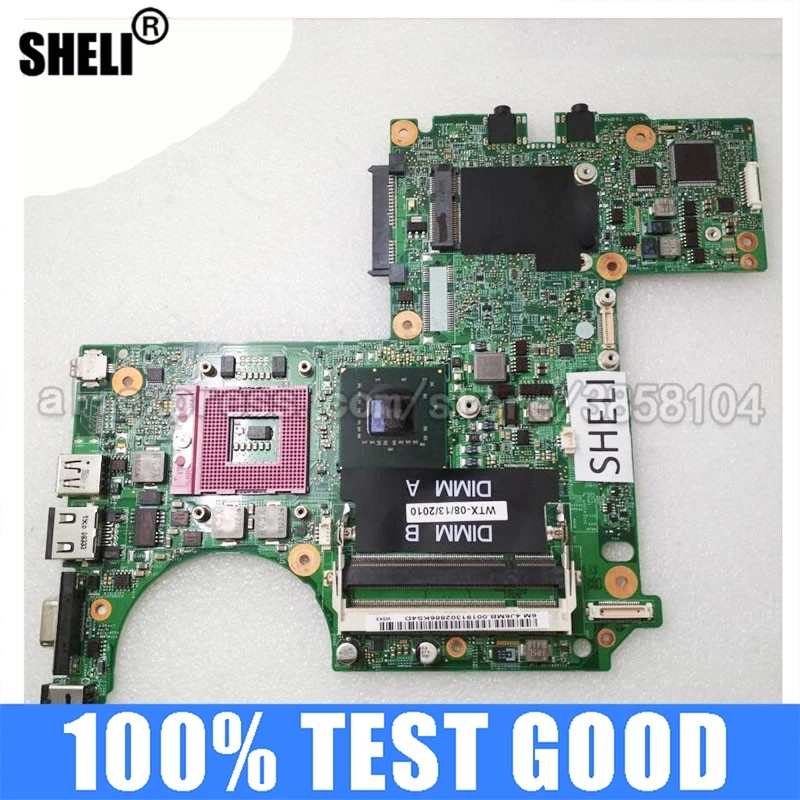 

Материнская плата SHELI для ноутбука Dell M1318 1318, 48.4C305.041 Φ 0W566D Φ 0U942D GM965, материнская плата для ноутбука, ПК, тест ОК