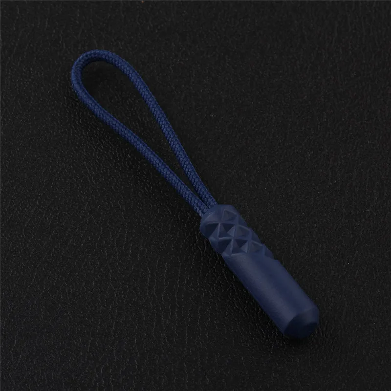 dark blue 12 шт./лот ПВХ молния съемник чемодан молния скользящая веревка цилиндр Съемный зажим шнурок для молнии для сумок аксессуары для одежды - Цвет: dark blue