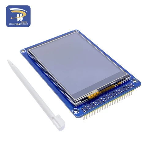 Модуль Сенсорного цветного экрана TFT LCD 3,2 дюйма + плата адаптера экрана 3,2 дюйма + Mega2560 Mega 2560 R3 CH340 с USB для комплекта Arduino
