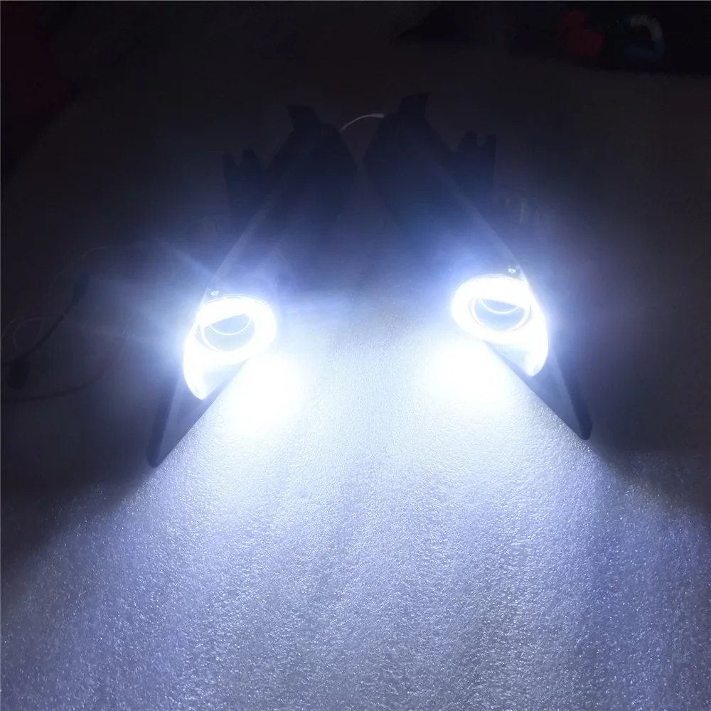 July King Car Bifocal Lens Fog Lamp Assembly with 6000K Angel Eye Rings DRL case for Ford Mondeo 2011 2012 2013 Made at TAIWAN | Автомобили