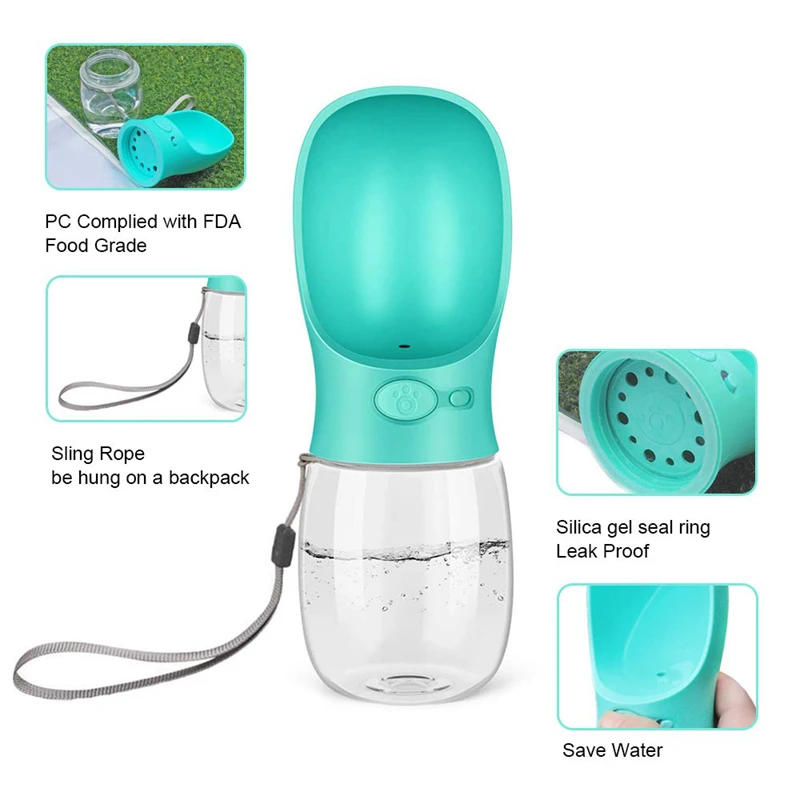 350 мл/550 мл Портативный собака бутылка для воды дорожная собачья миска чашки собак