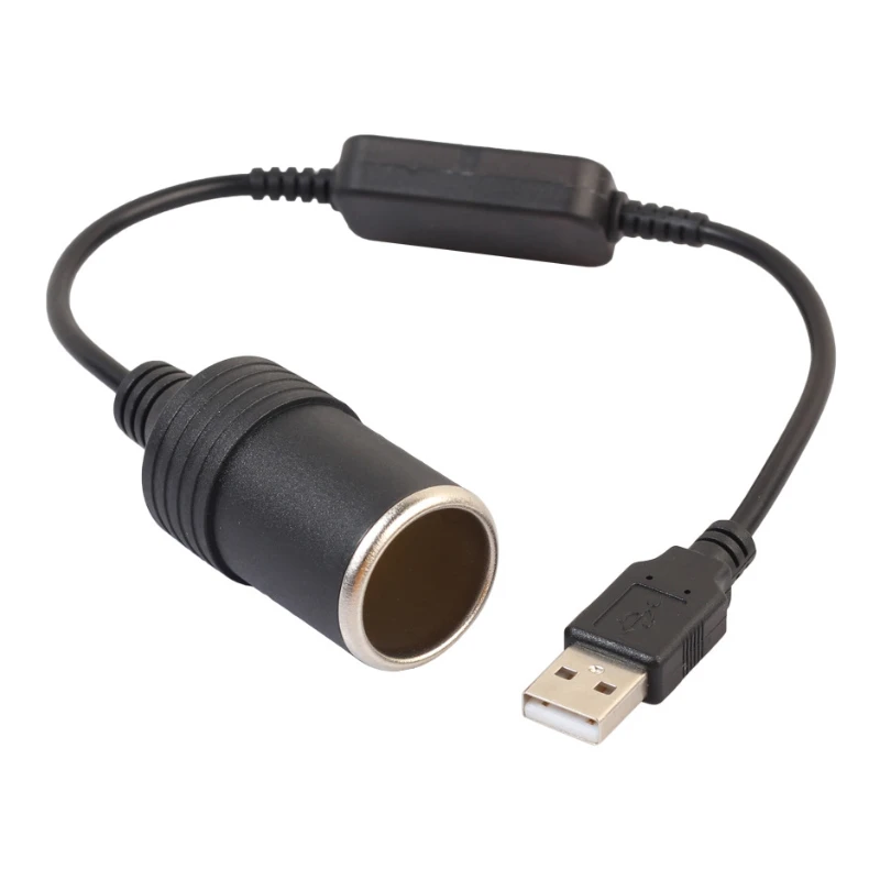 USB A Male 5 В до 12 DC конвертер розетка для автомобильного прикуривателя Женский