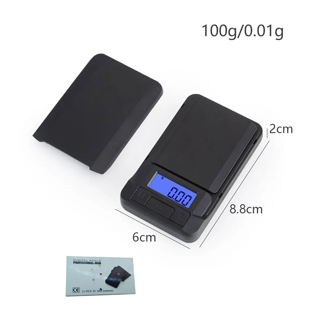 

100g/200g/300g/500g x 0.01g Mini Pocket Digital LCD Scale for Jewelry Gold Weight Gram Scale Pocket Electronic Scales With Tray