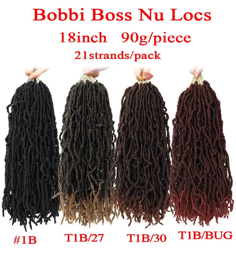 

18 30 Inch Afro Nu Faux Locs Crochet Hair Extension Synthetic Ombre Braiding Hair For Black Women Curly Goddess Faux Locs Braids