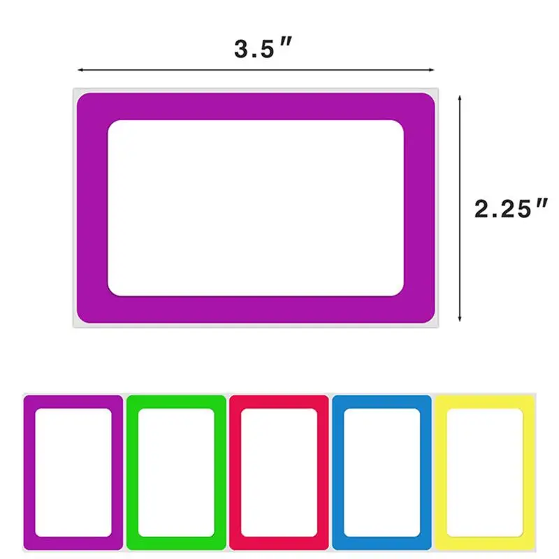 

1 Roll 500pcs Colorful Sticker Name Self-adhesive Stickers Handwriting Barcode Paper Name Tags Labels Price Stickers Markers