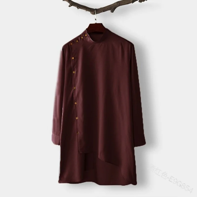 Мужская рубашка с длинными рукавами Повседневная в мусульманском и арабском