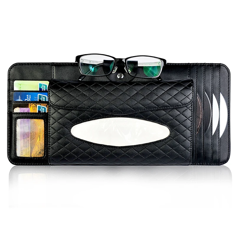 Автомобильная сумка для хранения солнцезащитных карточек и компакт дисков