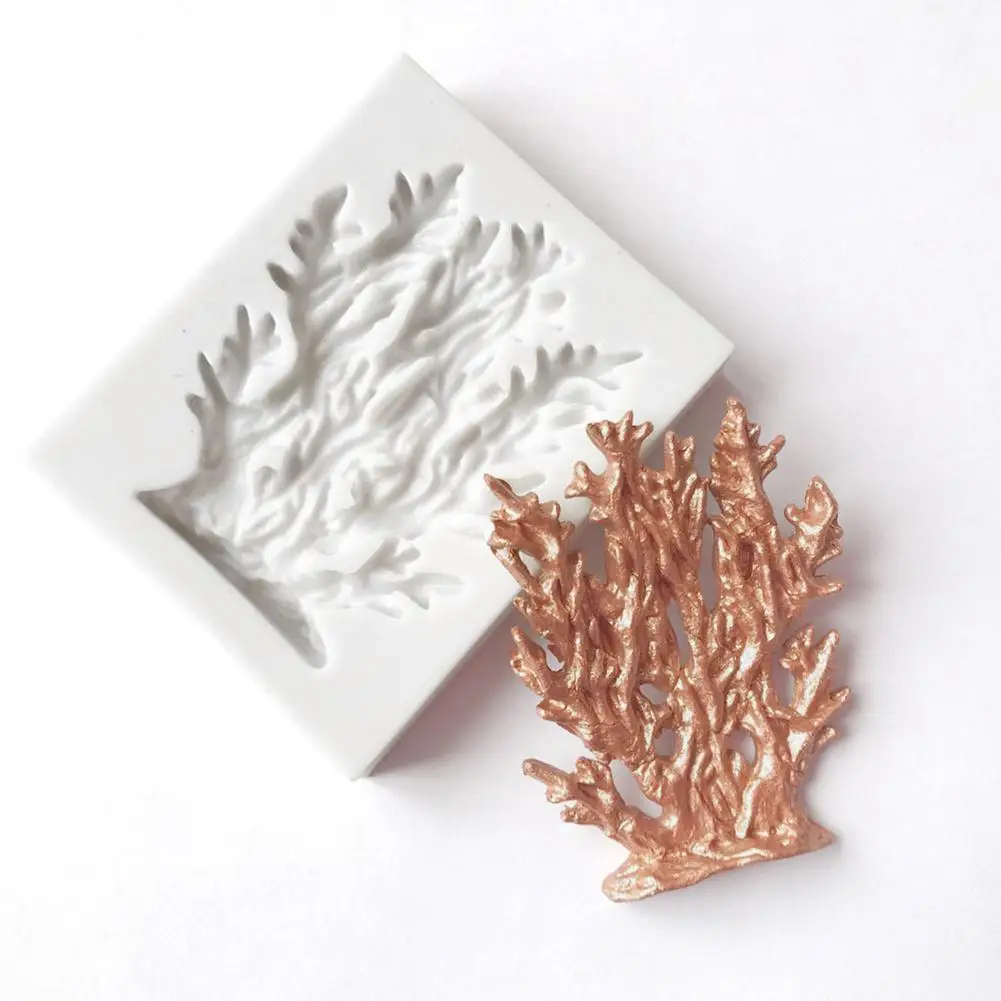 DIY Форма коралла помадка торт шоколад силиконовые формы украшения кухонные