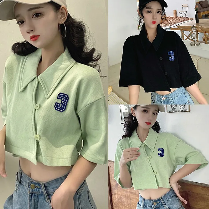 

Women 2020 Summer Tee Shirt Solid Color Short Sleeve Casual Korean Style Streetwear Ladies Tshirt Tops