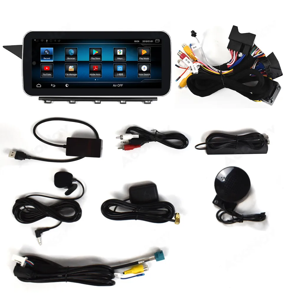 Car Multimedia Player GPS Navigation For Mercedes Benz GLK Class X204 2008 2009 2010 2011 2012 Stereo Touch Screen images - 6