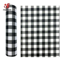 gray white plaid vinyl pu leatherette fabric faux leather diy craft brooch hair bows gift handmade earring shoes decor material