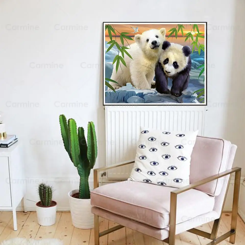 Животные со стразами мозаика мультфильм вышивка крестиком Ремесленная поделка