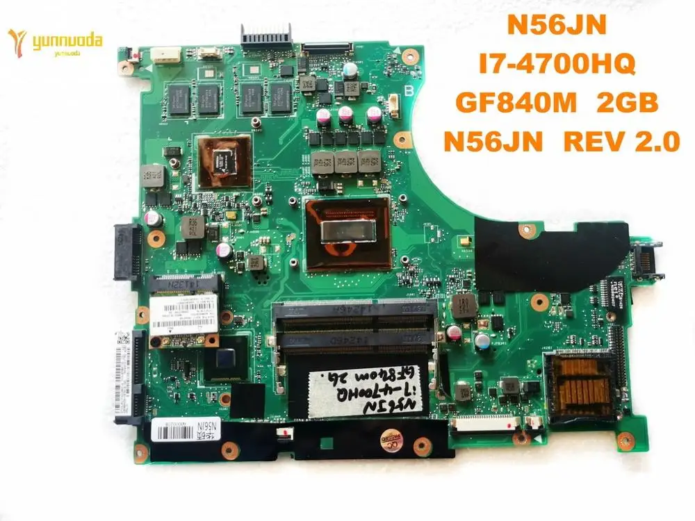 Оригинальный дизайн для ASUS N56JN Материнская плата ноутбука I7 4700HQ GF840M 2 Гб REV 0
