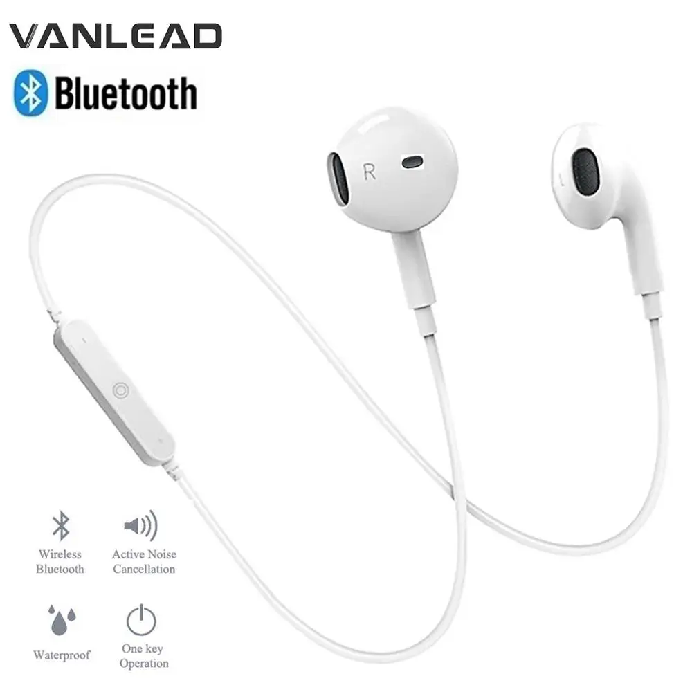 Беспроводные bluetooth наушники с шумоподавлением гарнитура музыкальным шейным