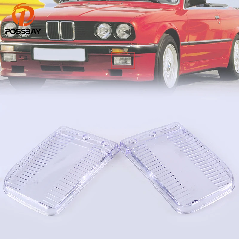 Прозрачные линзы posbay для BMW E30 прозрачные фар с левой и правой стороны Обложка