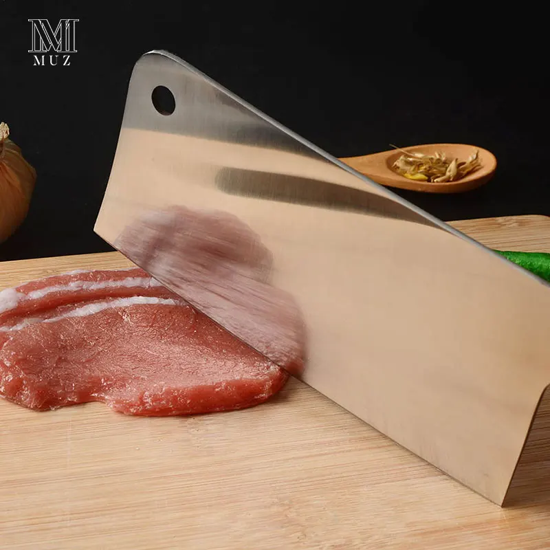 7 inch Chinese Cleaver Knife Chopping Meat Veg Pakka Wood Handle High Carbon Stainless Steel Kitchen Knives Chef Butcher | Дом и сад
