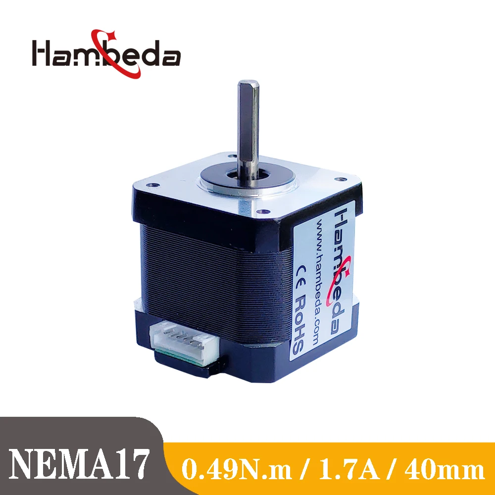 

High Torque Hybrid 1.8deg 40mm Heigh 1.7A Electric NEMA 17 Stepper Motor CNC 3D Printer Engraving Milling Machine Stepping Motor