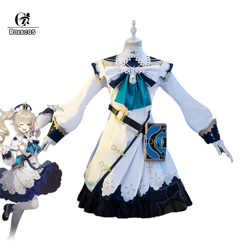 

Костюм для косплея «ролекос геншин Импакт Барбара», Женский костюм для Хэллоуина