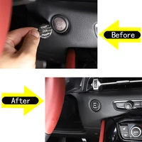 for toyota gr supra a90 2019 2022 real carbon fiber car engine start one key start button sticker interior accessories
