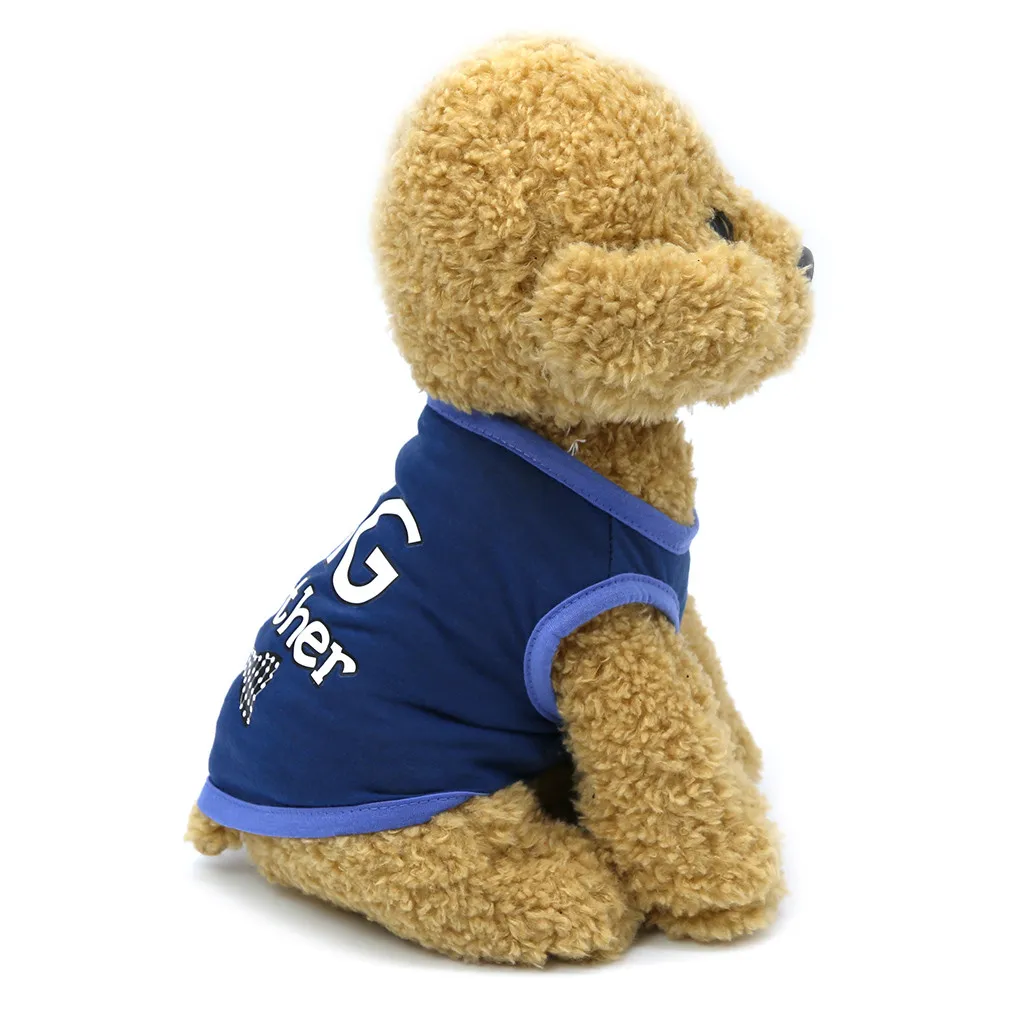 Одежда для собак одежда маленьких рубашка с надписью BIG Brother пальто щенков Теплая