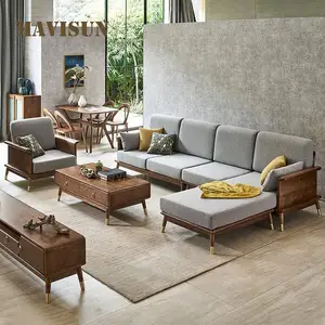 Nordic Living Room Couches Sofa Bed Armchairs Multi-Person Hall Reception Cotton And Linen Sofa Chair Household Furniture