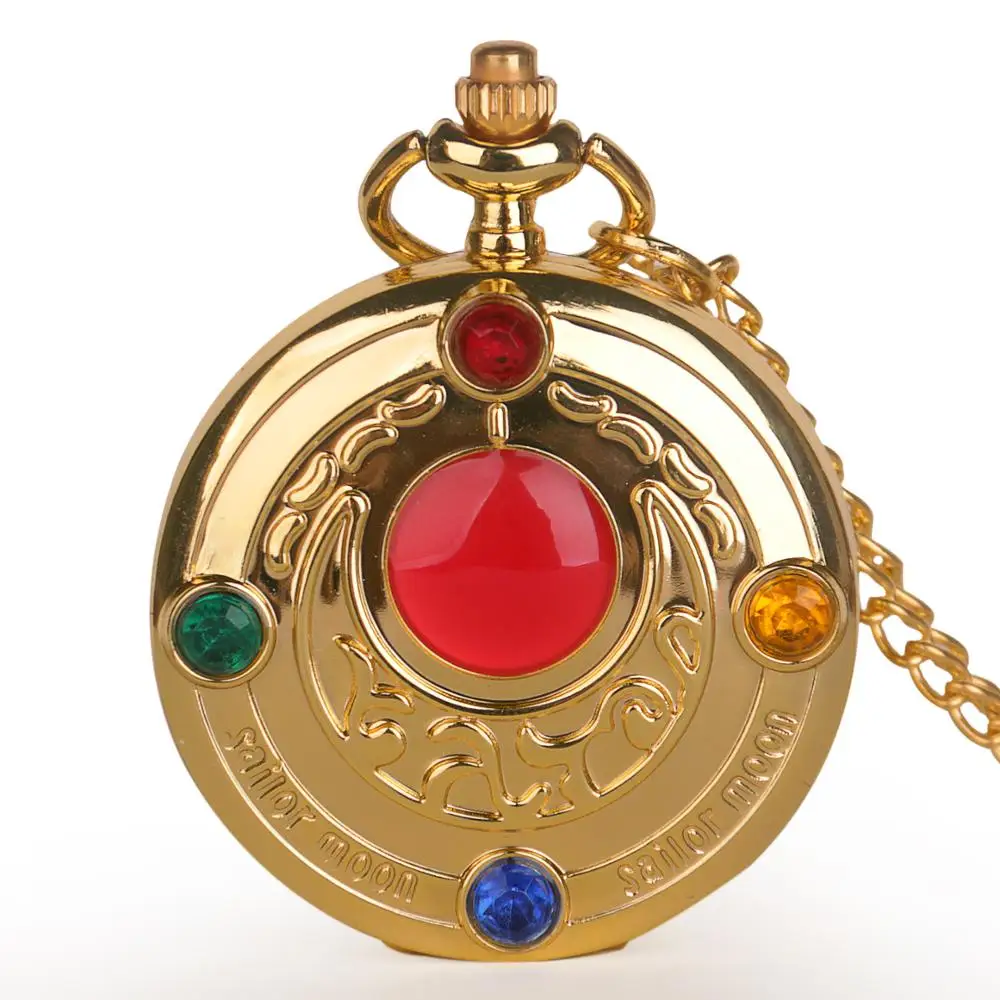 Новые модные яркие женские кварцевые карманные часы известной серии аниме для