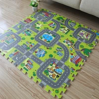 9pcs 3030cm eva plush puzzle mats diy foam baby play mat split joint baby carpets for carpets mat indoor