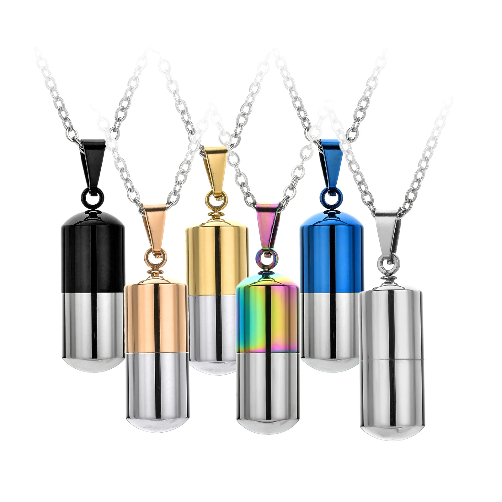 Открытая капсула парные капсулы подвеска в виде бутылки мужское и женское