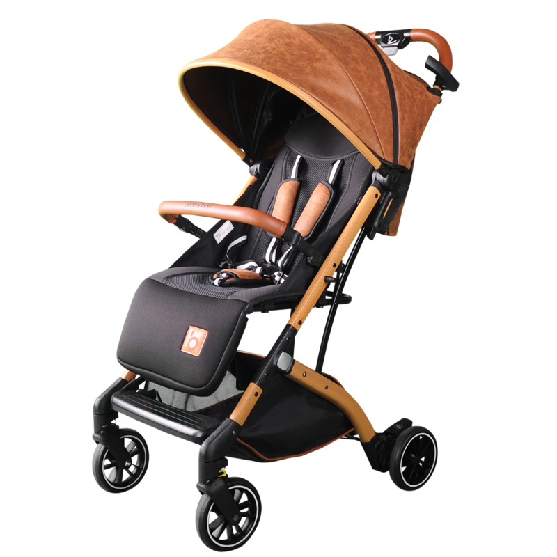 Baby stroller can sit and lie down, light folding umbrella can be boarded on the plane, high landscape stroller baby stroller