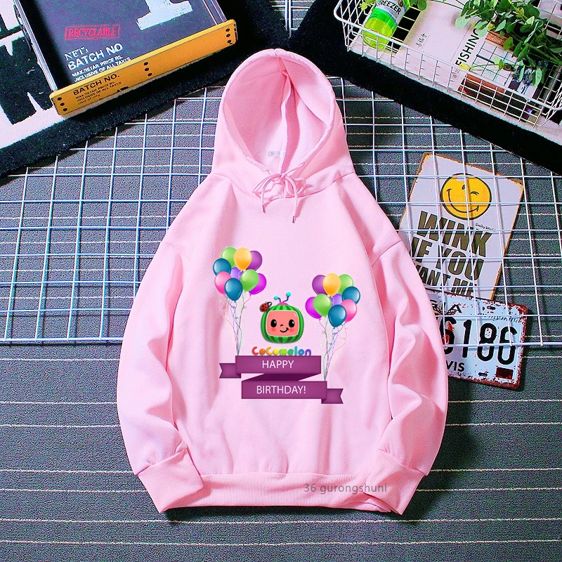 

New winter style boy hoodie funny watermelon robot print kids sweatshirt kawaii girl hoodie tops kids birthday gift costume