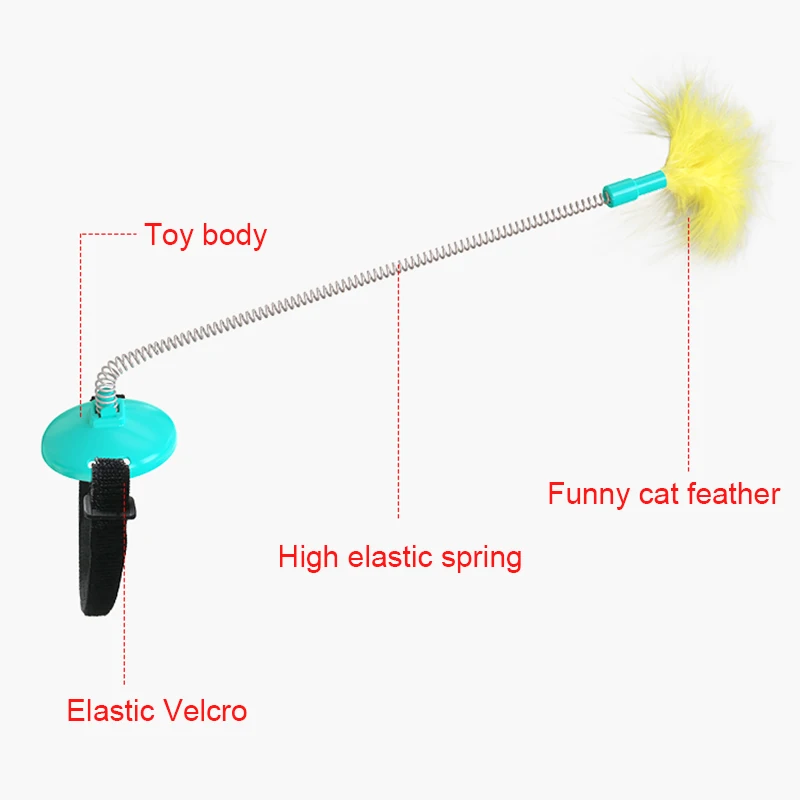 

Cat Stick Toys Feathers Tease Cat Stick For Cat Playing Relieve Boredom Pet Training Toy Interactive Pet Toys