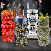 ceramics tiki beer mug mask bar mugs porcelain crafted eco friendly cups vodka cocktail wine tumbler utensils personalized gifts