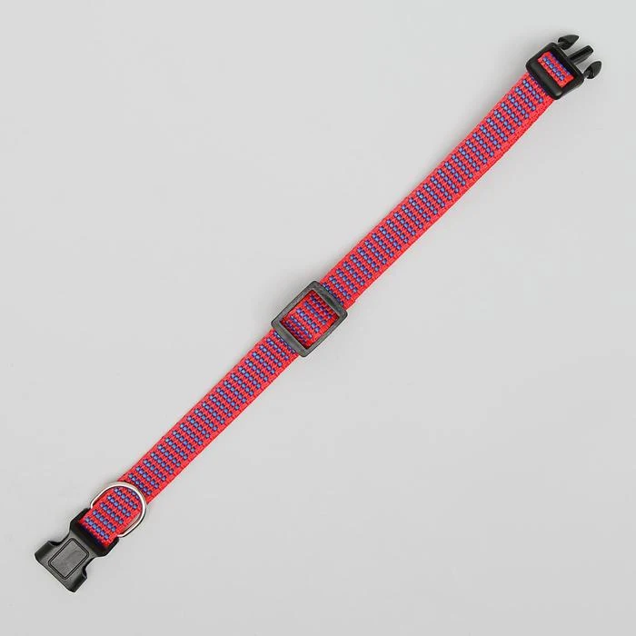 Ошейник рифленый 40 х 1 5 см красно-синий | Дом и сад