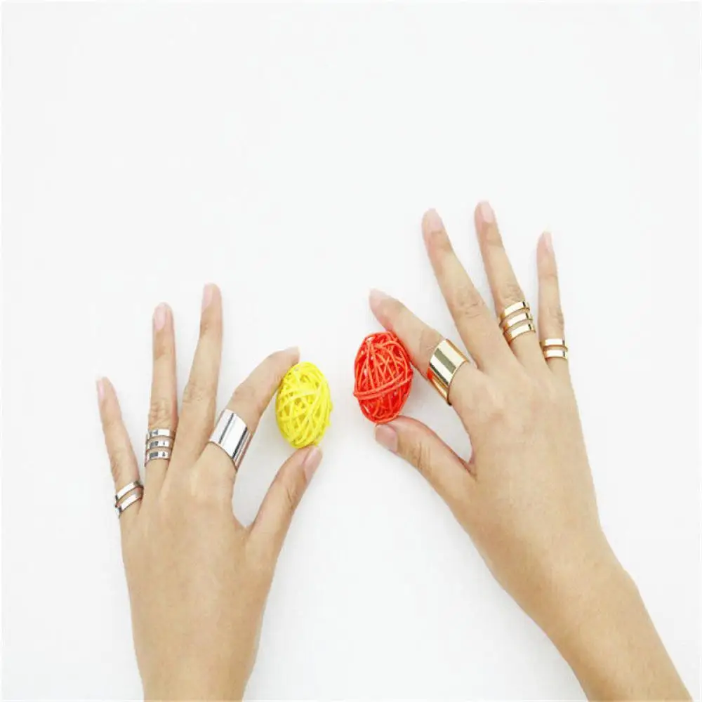 1 Набор/комплект из 3 предметов в стиле панк золотые кольца женские Anillos Стек