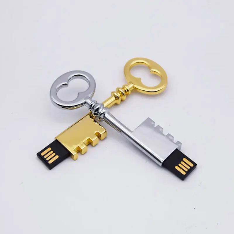 Металлический Флешка мини и изысканный ключ USB 2 0 темная вспышка 4 ГБ 8 32 64 Гб