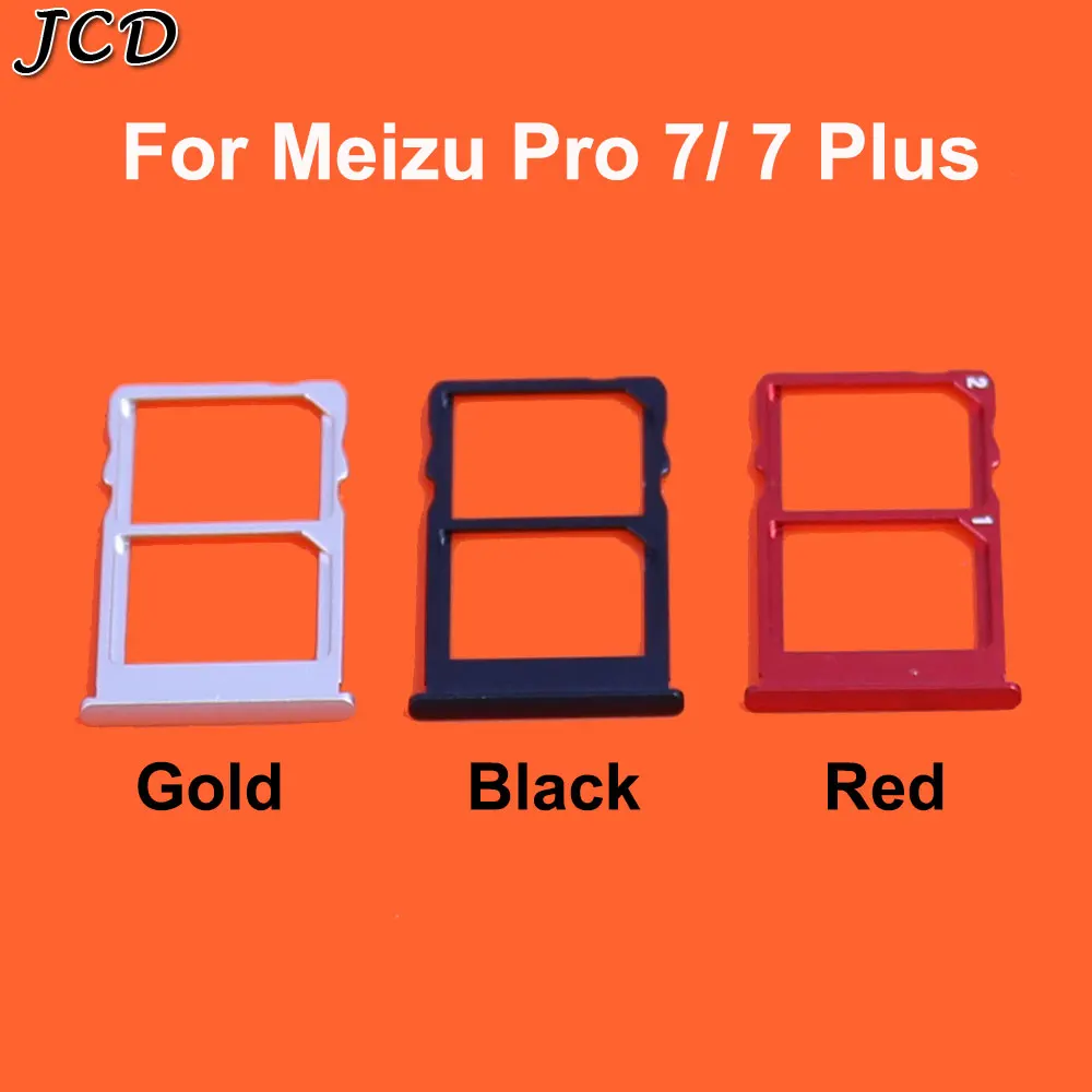 JCD лоток для sim-карты слот Держатель адаптеры для Meizu Pro5/Pro6 Pro 6 S/Pro 7 7plus Запасные детали дешевые аксессуары