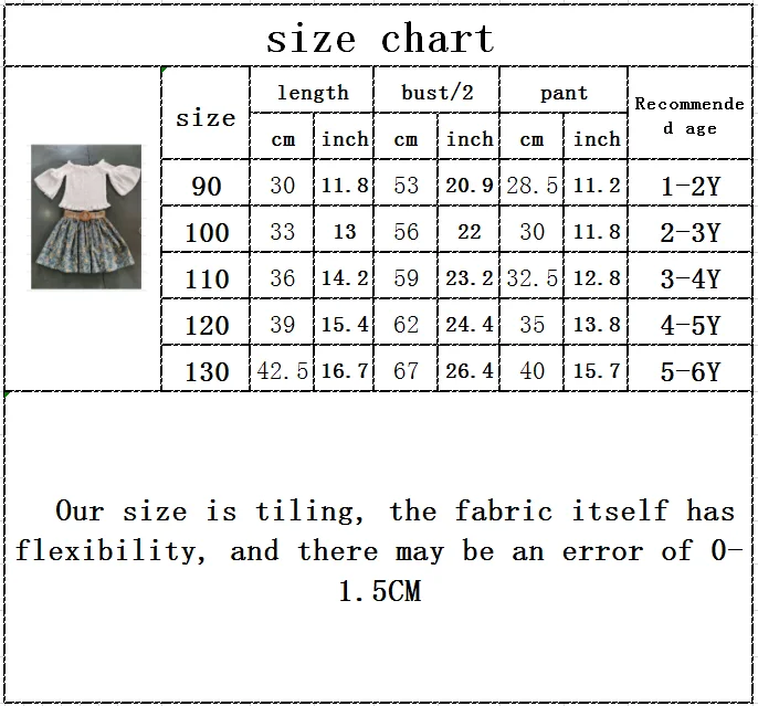 

Toddler Baby Girls Summer Short Flare Sleeve Solid Tops T-shirts Flower Belt Skirts Kids Children Clothes Sets 2pcs 1-6Y