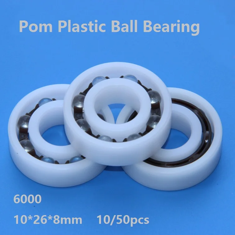10/50 шт POM 6000 10*26*8 мм из pom пластика с Стекло шарики шариковый подшипник глубоким