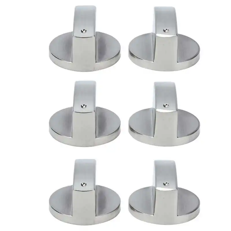 

6Pcs 8mm Rotate Knob Zinc Alloy Control Knob Replacement for Kitchen Range Gas Stove Microwave Oven