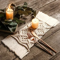 macrame placemat coaster christmas kitchen decoration accessories cute dining table decor cup mat party gift