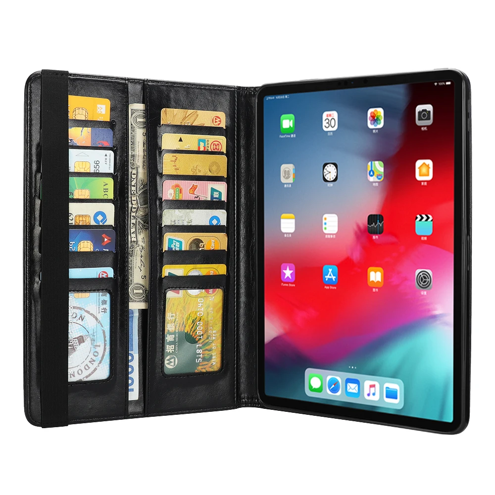 HYYGEDeal чехол для планшета s кошелек ID карман с ручкой Слот Чехол для Apple iPad Pro 12,9