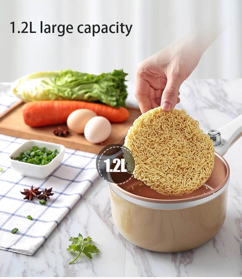 110V/220V Mini Multifunctional Electric Cooking Pot Machine Single/Double Layer Available Rice Cooker Steamed Non-stick coating
