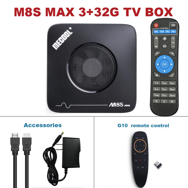 M8S MAX G10 Mecool 3 ГБ 32 ГБ Android ТВ приставка Смарт ТВ приставка Amlogic S912 2,4G 5G Wifi Bluetooth вентилятор ТВ приставка 4K потоковая M8S Max медиаплеер - Цвет: M8S MAX G10