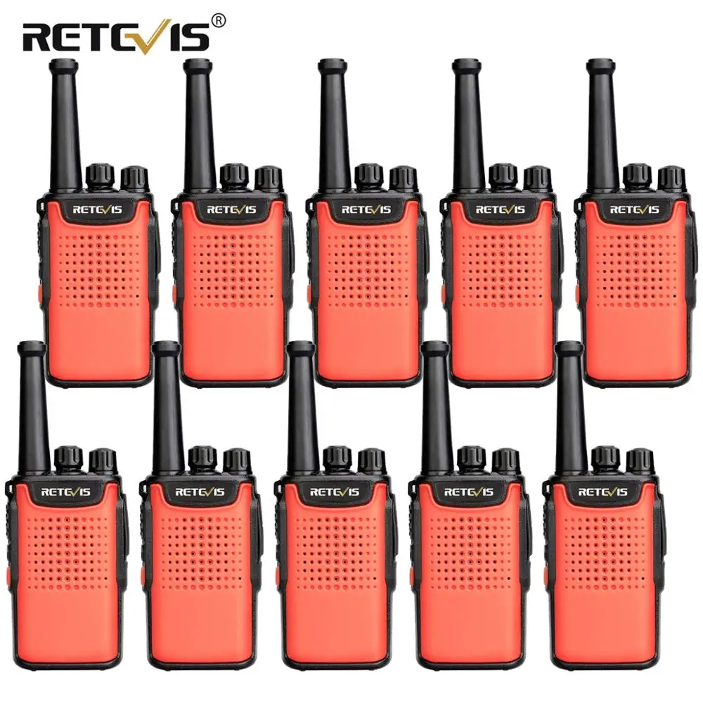 10 шт. Retevis RT667/RT67 рация PMR радио 446 UHF VOX Немагнитный динамик 3000 мАч двухсторонняя для