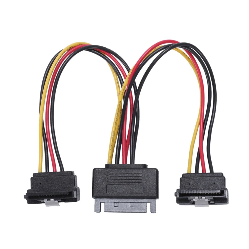 Топ Sata жесткий диск шнур питания 15Pin одна минута двухповоротная проводка папа