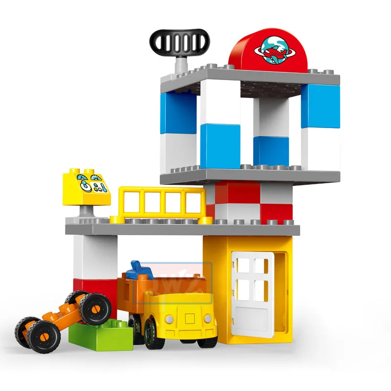 QWZ серия самолетов оживленный город аэропорт большой самолет строительные блоки