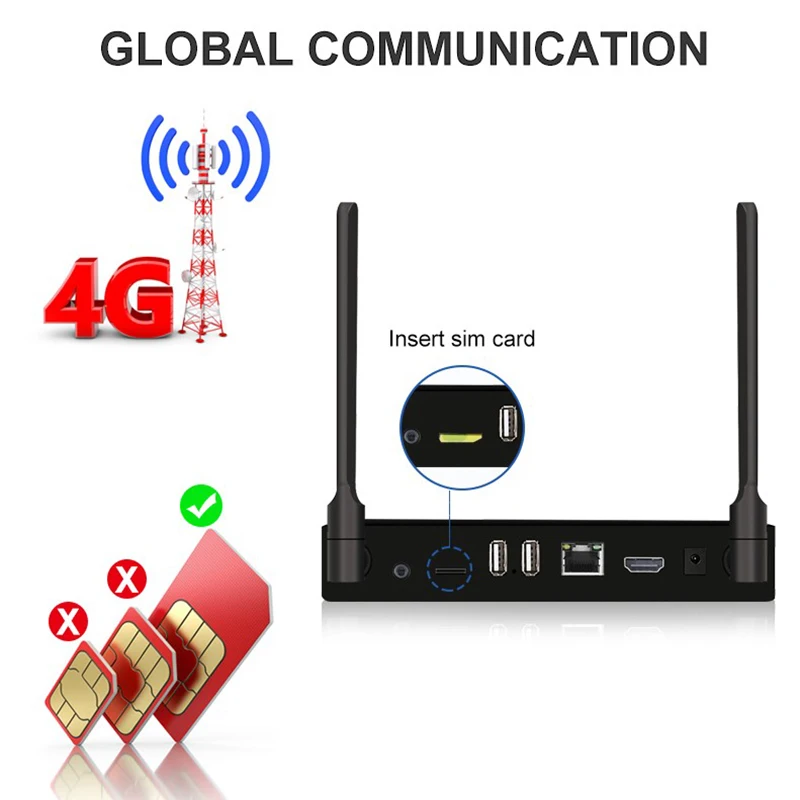 

M96 4G LTE Android Smart TV Box Dual Band 2.4G/ 5G Wifi 4K HDMI 2GB+16GB Bluetooth Media Player Set Top Box