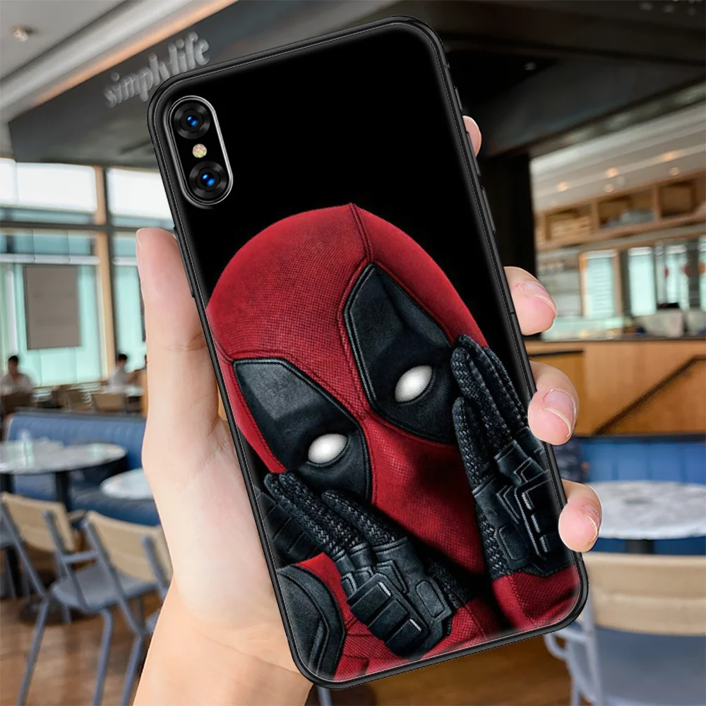 

Super Hero Deadpools Phone Case Cover Hull For iphone 5 5s se 2 6 6s 7 8 12 mini plus X XS XR 11 PRO MAX black art back trend
