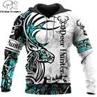 Мужская толстовка с капюшоном, на молнии, с 3D принтом, KJ359