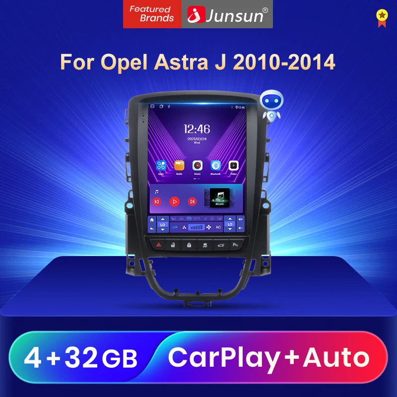 Junsun для Tesla Style Android Auto 4G беспроводной Carplay DSP автомобильный радио мультимедийный